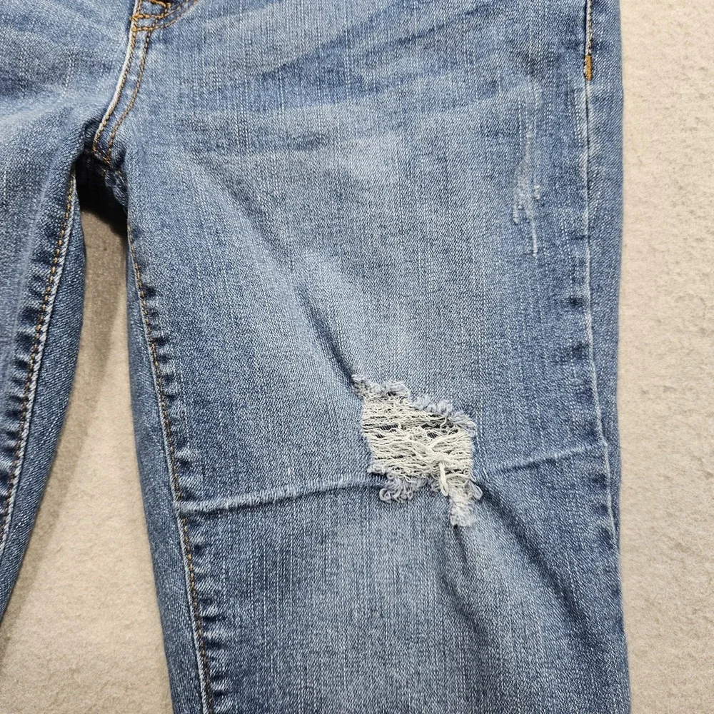Rewash Jeans Womens 5/27 Blue Medium Low Rise Skinny Stretch Distressed 27x28